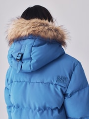 Zils - Superdry Everest Five Baffle dūnu jaka - Attēls 7 no 12