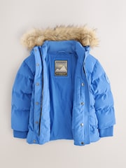 Zils - Superdry Everest Five Baffle dūnu jaka - Attēls 9 no 12