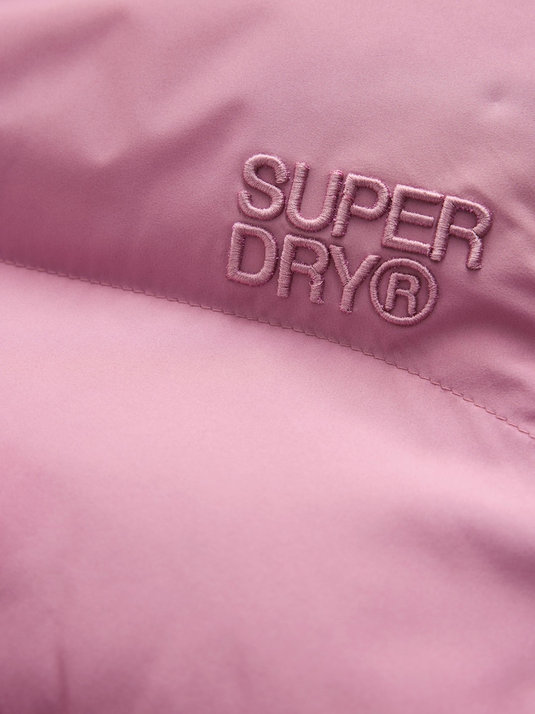 Superdry Pink Sports Pink Padded Coat - Image 12 of 12 Superdry Pink Sports Pink Padded Coat - Image 12 of 12