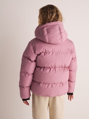 Superdry Pink Sports Pink Padded Coat - Image 3 of 12