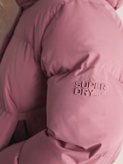 Superdry Pink Sports Pink Padded Coat - Image 5 of 12