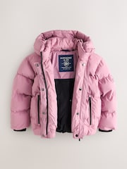 Superdry Pink Sports Pink Padded Coat - Image 7 of 12