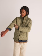 Superdry Green Quilted Jacket - Image 2 of 12
