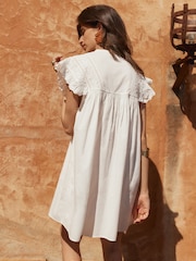 BHOEM White Embroidered Romantic Mini Dress - Image 3 of 5