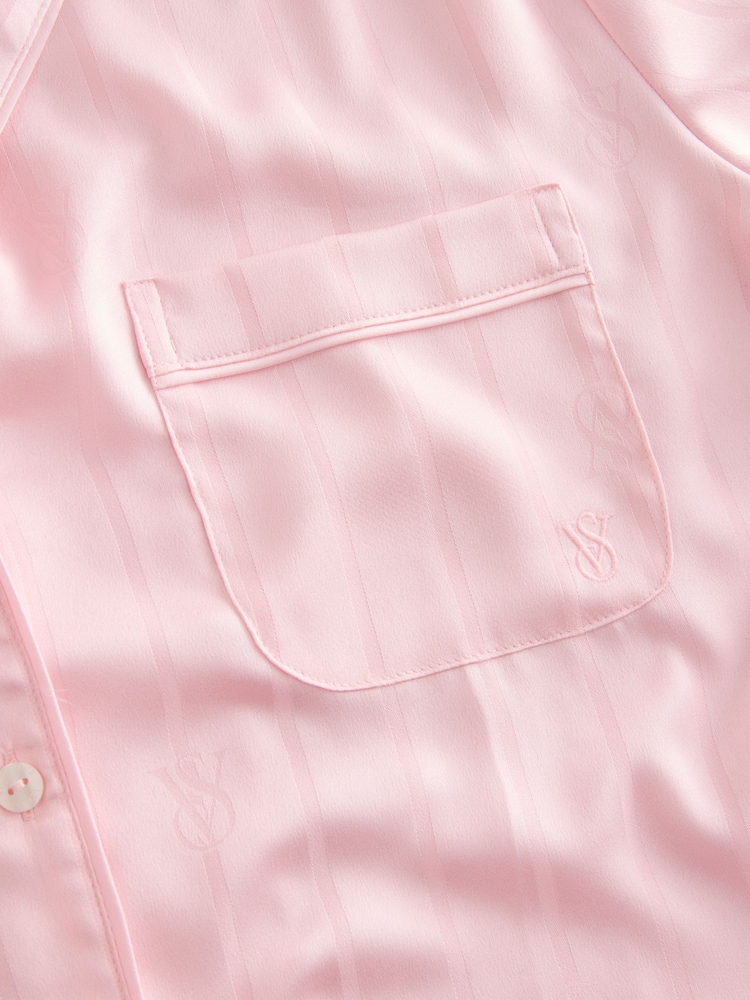 Victoria's Secret Angel Pink Satin Short Pyjamas Set - Image 5 of 5 Victoria's Secret Angel Pink Satin Short Pyjamas Set - Image 5 of 5
