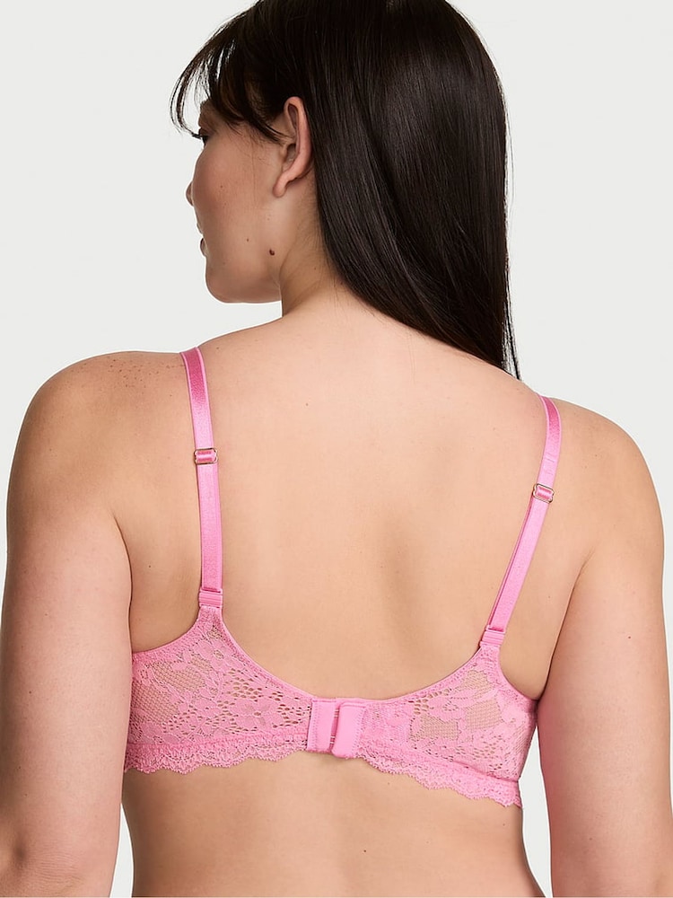 Victoria's Secret Pink Sugar Lace Trim Non Wired Push Up Bra - Image 2 of 3