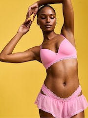 Victoria's Secret Pink Sugar Lace Trim Non Wired Push Up Bra - Image 3 of 3