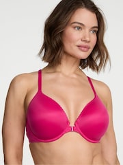 Victoria's Secret Pop Pink Lightly Lined Full Cup Lace Front Close Bra - Image 1 of 3