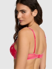 Victoria's Secret Pink Pink Push Up Hibiscus Embroidery Bra - Image 2 of 2