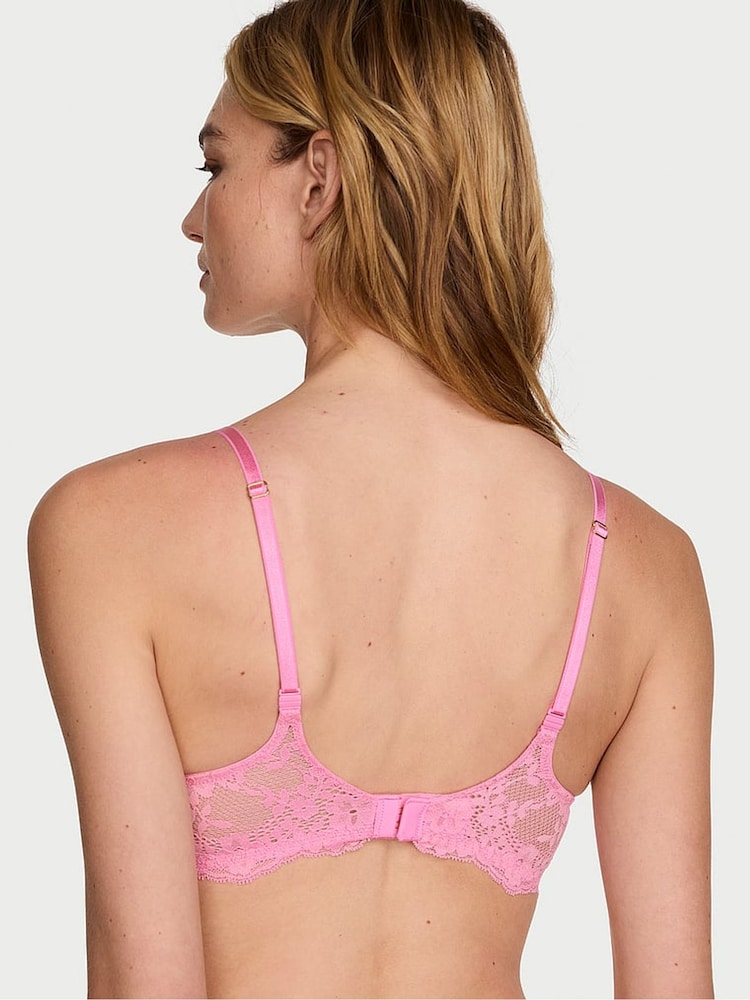 Victoria's Secret Pink Sugar Lace Trim Push Up Bra - Image 2 of 2 Victoria's Secret Pink Sugar Lace Trim Push Up Bra - Image 2 of 2