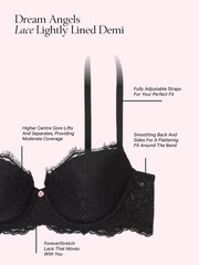 Victoria's Secret Vibrant Fuchsia Pink Lightly Lined Demi Lace Bra - Image 3 of 3