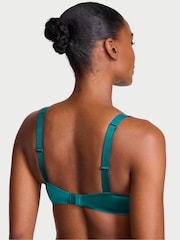 Victoria's Secret True Teal Blue Push Up Shine Strap Bra - Image 2 of 2