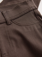 Chocolate Brown Jersey Denim Leggings - Image 3 of 3