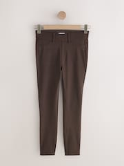 Chocolate Brown Jersey Denim Leggings - Image 7 of 9