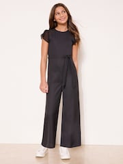 أسود - لباس قطعة واحدة مزوَّدة برباط من الدانتيل من Lipsy (5-16سنوات) - صورة 1 من 4