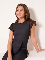 أسود - لباس قطعة واحدة مزوَّدة برباط من الدانتيل من Lipsy (5-16سنوات) - صورة 2 من 4