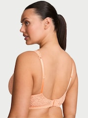 Victoria's Secret Sunlit Apricot Orange Unlined Balcony Lace Bra - Image 2 of 2
