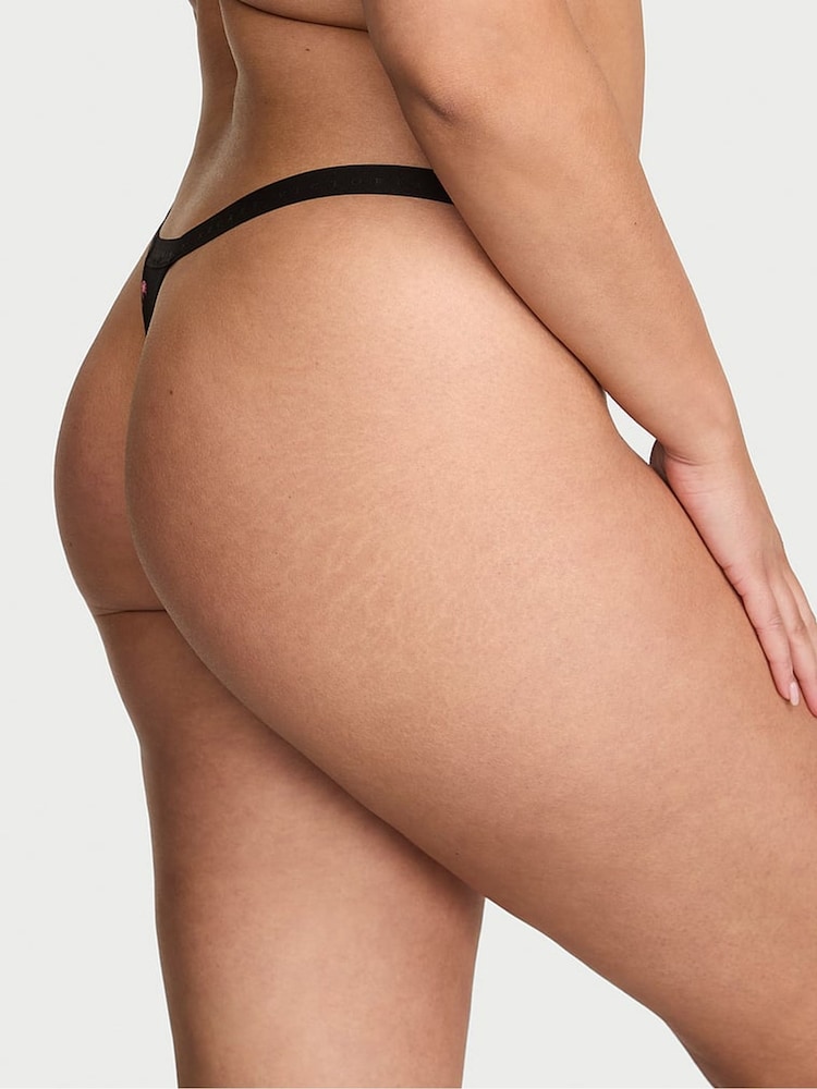 Victoria's Secret Black Flamingos G String Knickers - Image 2 of 2