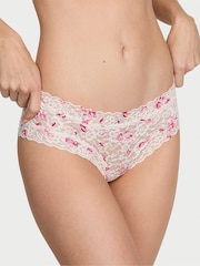Victoria's Secret White Floral Cheeky Knickers - Image 1 of 2