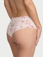 Victoria's Secret White Floral Cheeky Knickers - Image 2 of 2