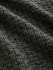 Green Textured Mock Shirt Jumper with Wool - Image 7 of 7