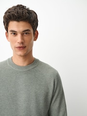 Πράσινο φασκόμηλου - Essential Textured Knitted Jumper - Εικόνα 1 του 6