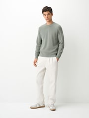 Πράσινο φασκόμηλου - Essential Textured Knitted Jumper - Εικόνα 2 του 6