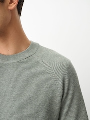 Πράσινο φασκόμηλου - Essential Textured Knitted Jumper - Εικόνα 5 του 6