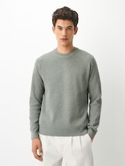 Πράσινο φασκόμηλου - Essential Textured Knitted Jumper - Εικόνα 6 του 6