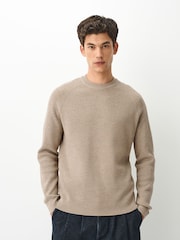 Ουδέτερο - Essential Textured Knitted Jumper - Εικόνα 3 του 9