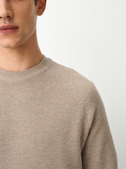 Ουδέτερο - Essential Textured Knitted Jumper - Εικόνα 5 του 9