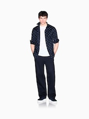 Armani Exchange Black Slim Fit Long Sleeve Shirt - Image 4 of 5