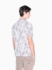 Armani Exchange Cream Slim Fit Polo Shirt - Image 2 of 5