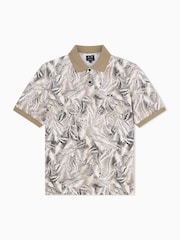 Armani Exchange Cream Slim Fit Polo Shirt - Image 5 of 5