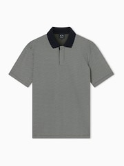 Armani Exchange Green Regular Fit Stretch Pique Cotton Polo Shirt - Image 1 of 1