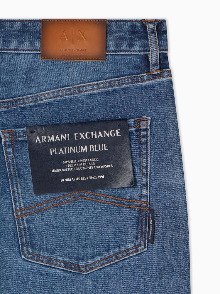 Джинсы слим фит с 5 карманами Armani Exchange - Изображение 5 5