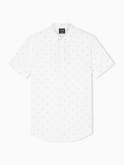 Armani Exchange Slim Fit Printed Short Sleeve Shirt - Obraz 5 z 5