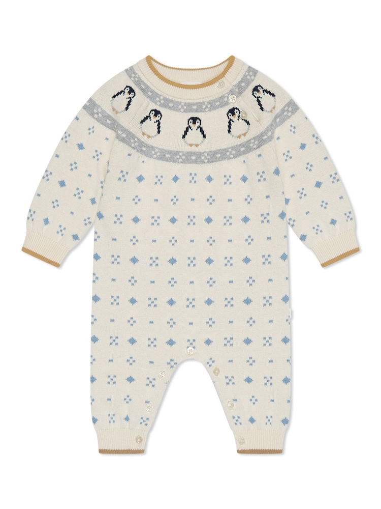 MORI Penguin Fair Isle Knitted Jumpsuit - صورة 3 من 3 MORI Penguin Fair Isle Knitted Jumpsuit - صورة 3 من 3