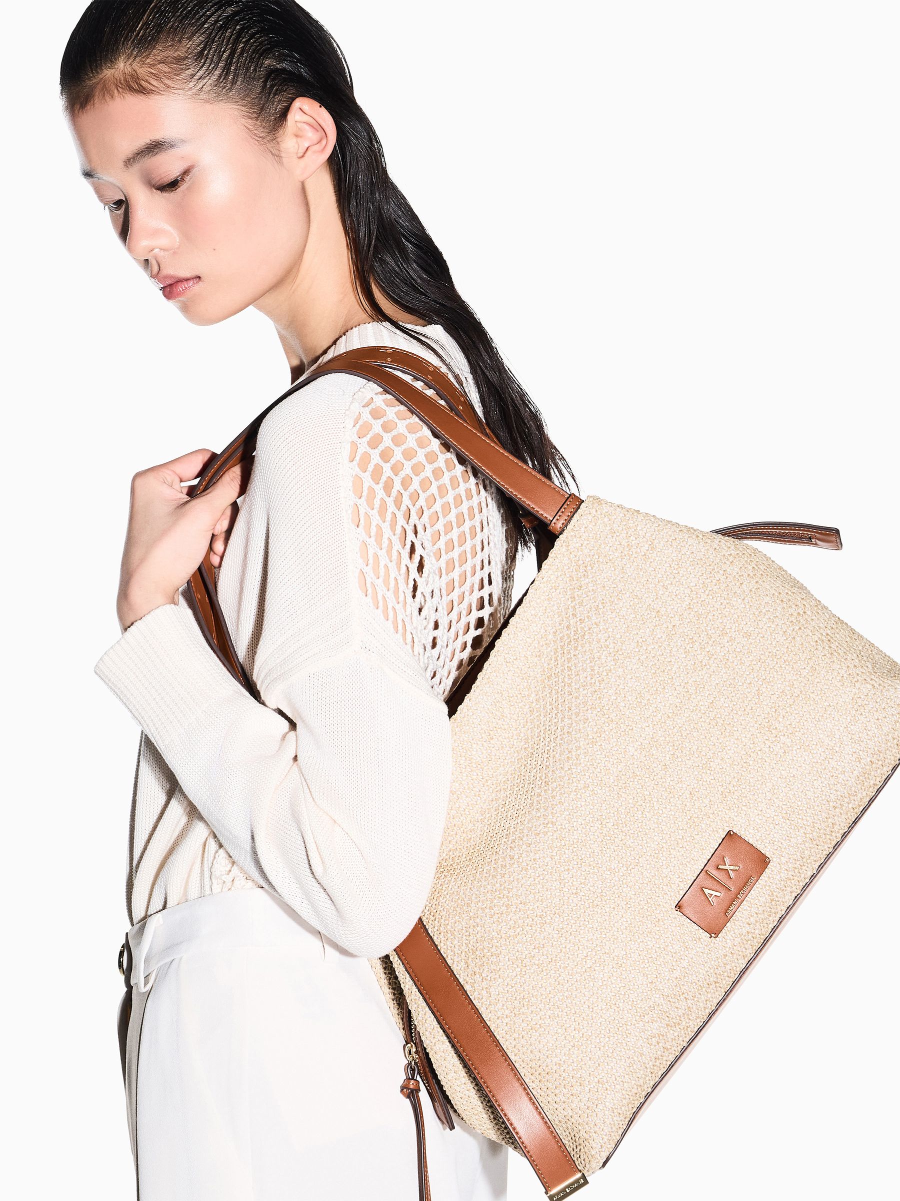 アンジュページ Buy Armani Exchange Natural Shopping Bag from Next USA