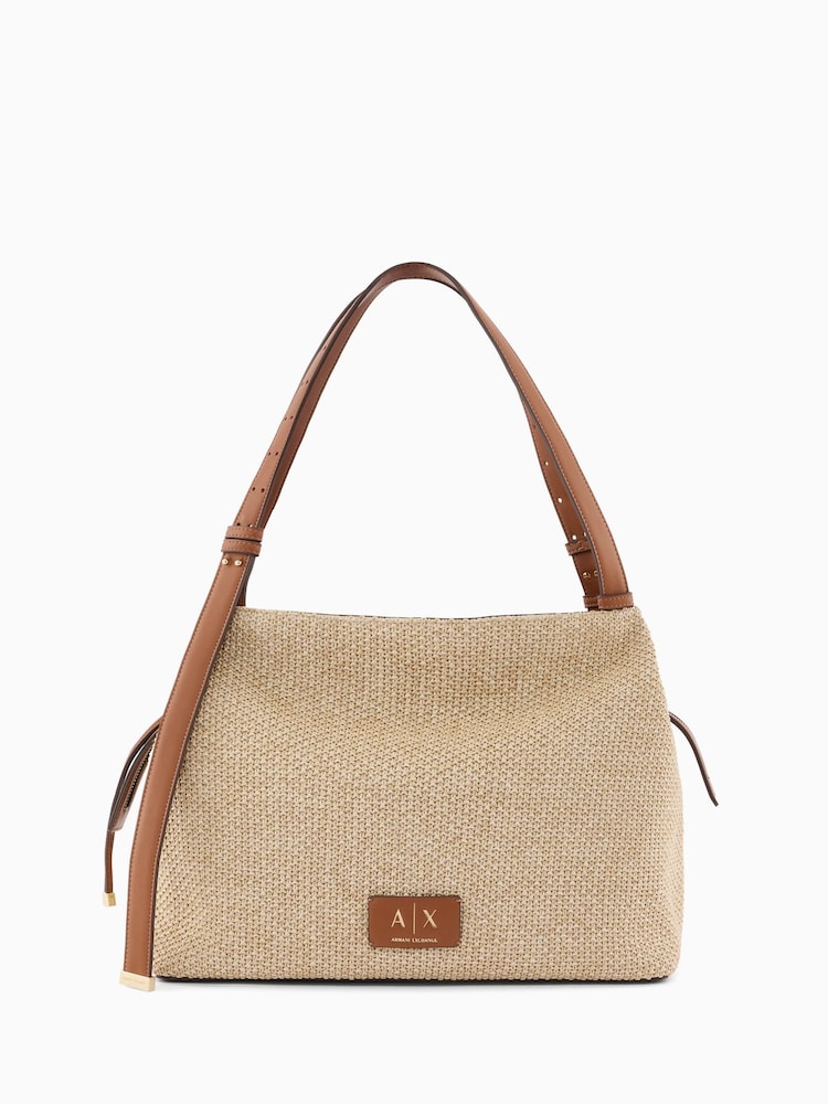 Armani Exchange Natural Shopping Bag - Image 1 of 1