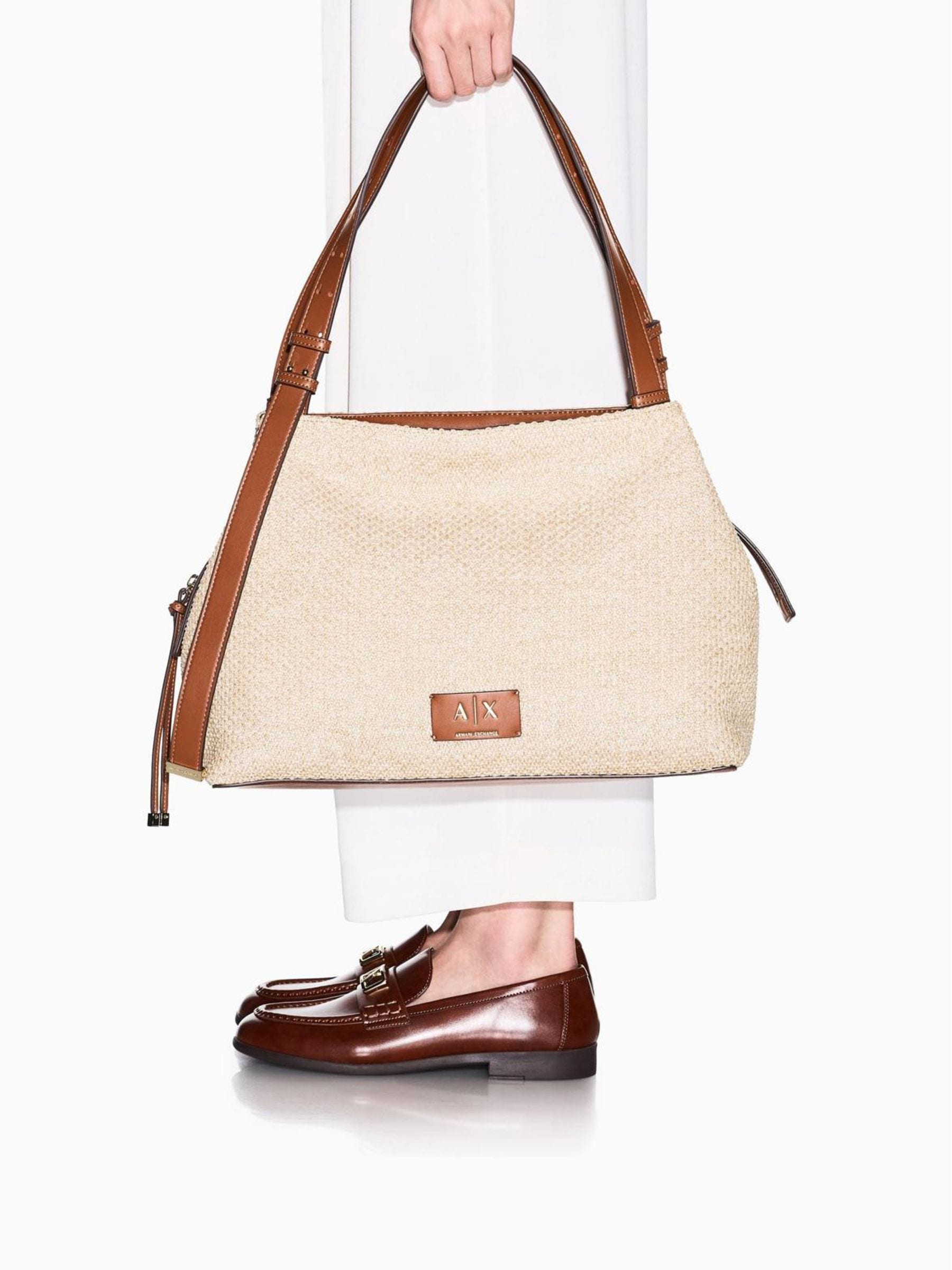 Buy Armani Exchange Natural Shopping Bag from Next USA