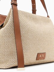 Armani Exchange Natural Shopping Bag - Image 8 of 8