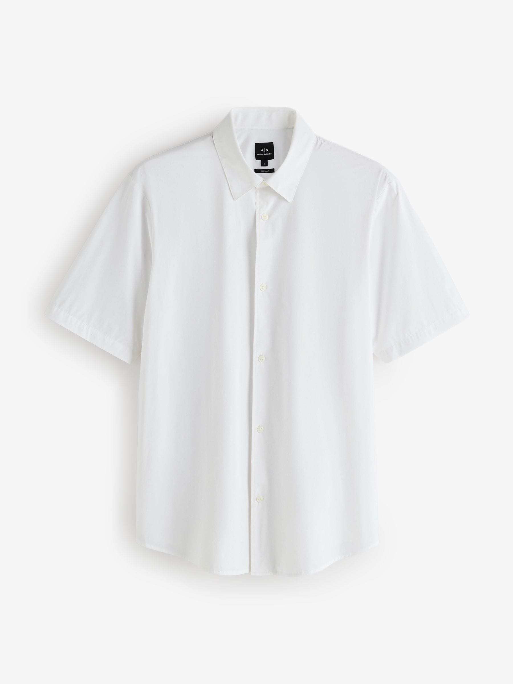 Armani Exchange Men's White Slim Fit Stretch Shirt - Image 1
