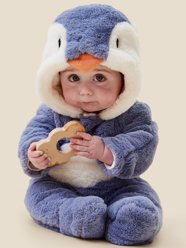 MORI Faux Fur Penguin Pramsuit - صورة 1 من 6 MORI Faux Fur Penguin Pramsuit - صورة 1 من 6