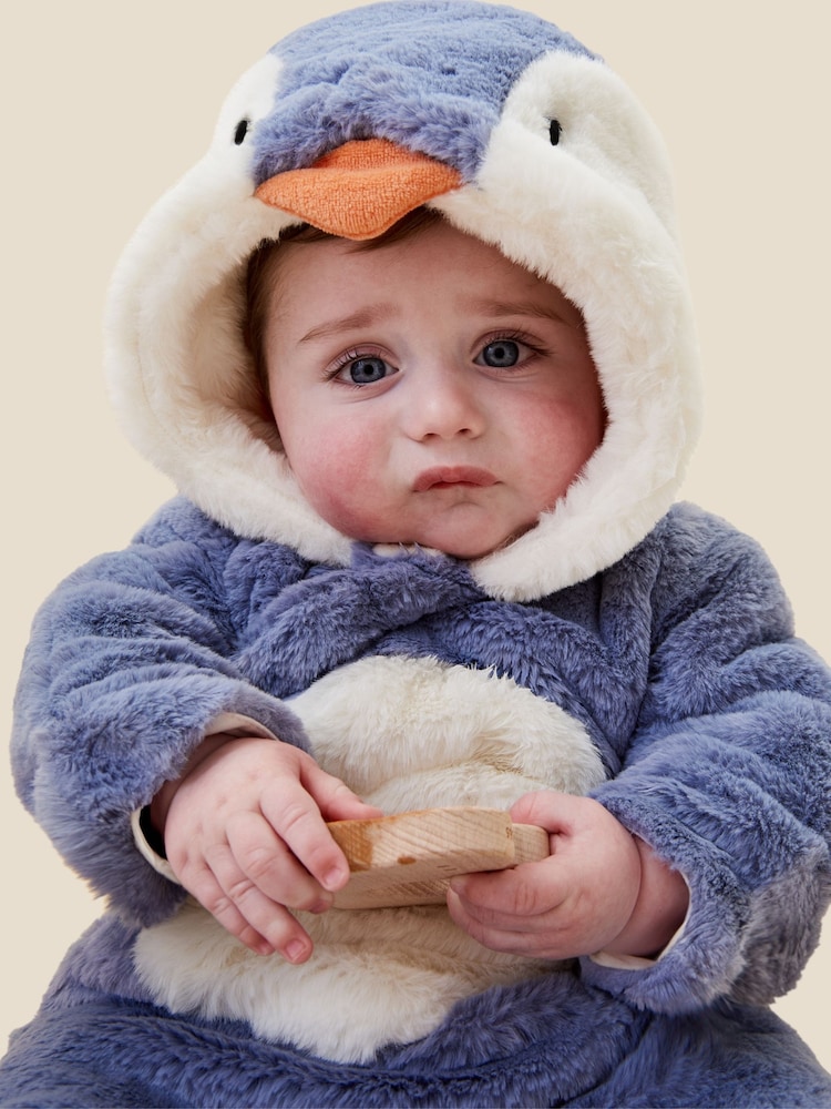 MORI Faux Fur Penguin Pramsuit - صورة 2 من 6 MORI Faux Fur Penguin Pramsuit - صورة 2 من 6