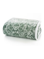 Deyongs Secret Garden Printed Sherpa Reverse Throw - Image 2 of 2