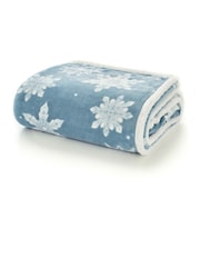 Deyongs Snowflake Printed Flannel Fleece with Sherpa Reverse - Image 2 of 2