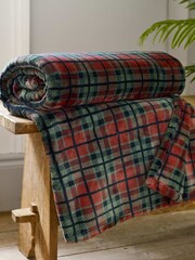 The Lyndon Company Red Check Throw - Image 1 of 2