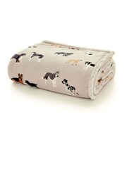 Deyongs Dogs Printed Sherpa Reverse Throw - Image 2 of 2