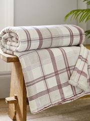 The Lyndon Company Burgundy Check Throw - Image 1 of 2